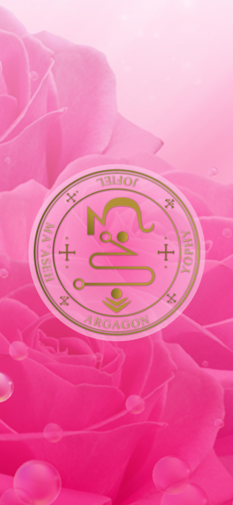 大天使ヨフィエル召喚図スマホ用壁紙