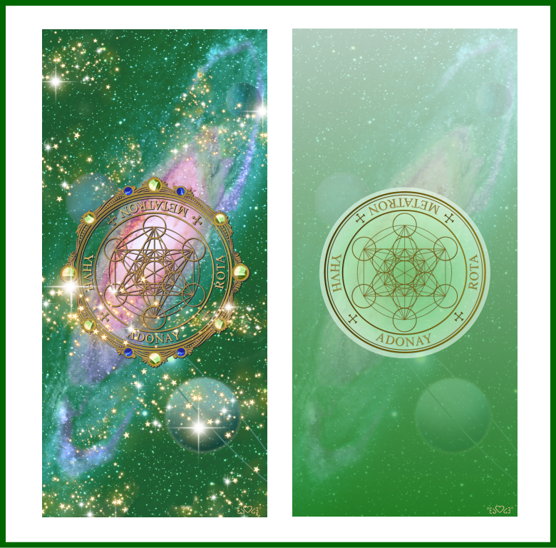 大天使メタトロン召喚図スマホ用壁紙