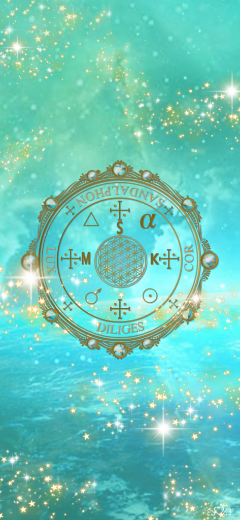 大天使サンダルフォン召喚図スマホ用壁紙