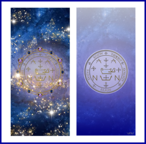 大天使ザドキエル召喚図スマホ壁紙