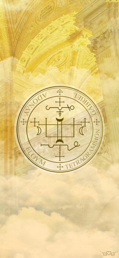 ガブリエル召喚図スマホ壁紙