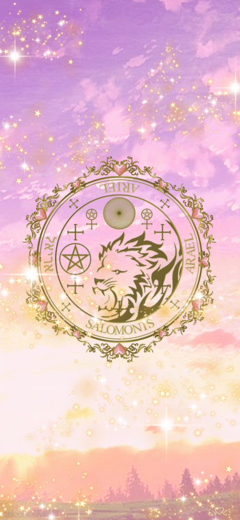 大天使アリエル召喚図スマホ壁紙