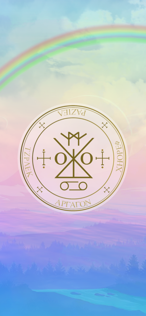 大天使ラジエル召喚図スマホ壁紙