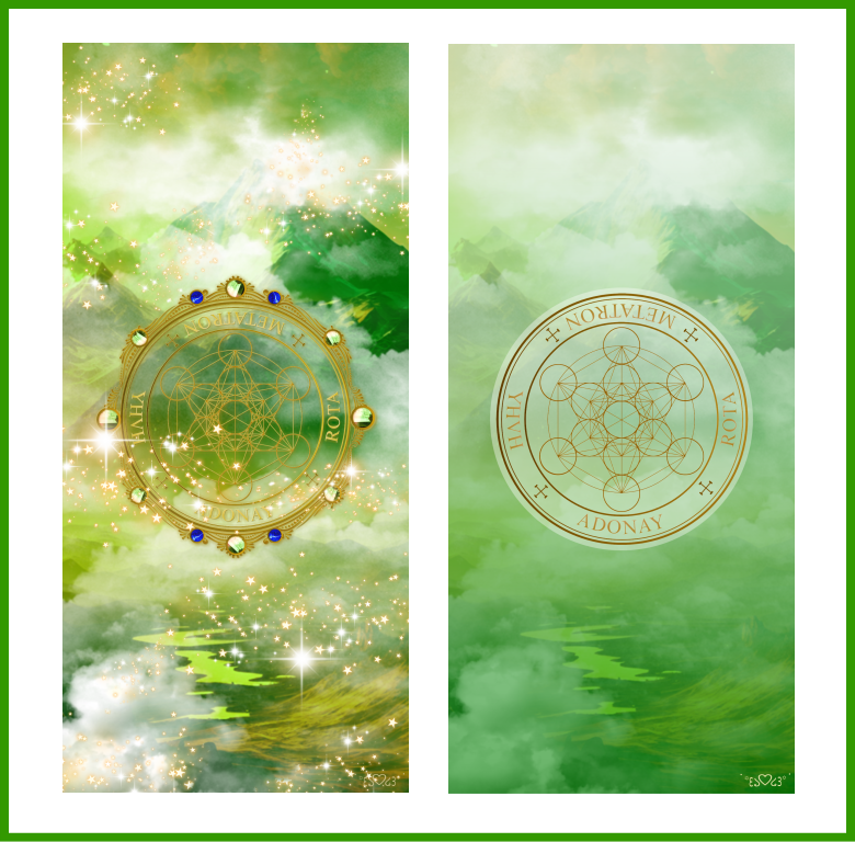 大天使メタトロン召喚図スマホ壁紙