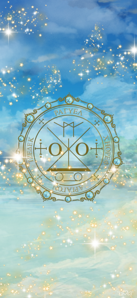 大天使ラギュエル召喚図スマホ壁紙