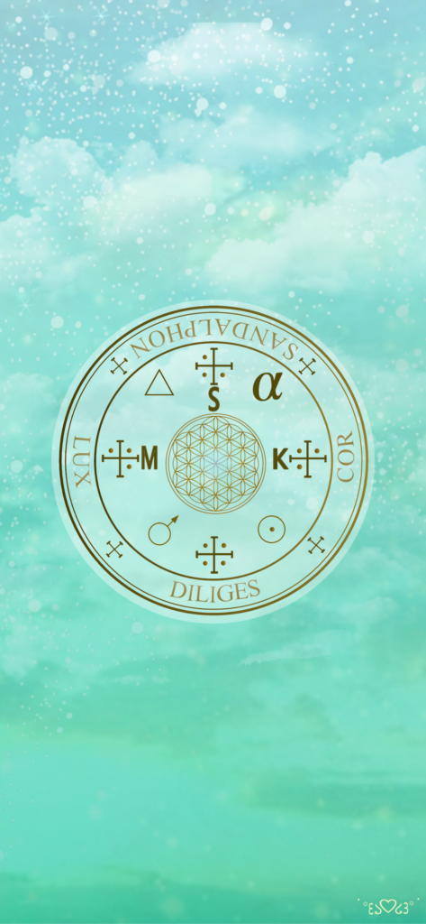 大天使サンダルフォン召喚図スマホ壁紙