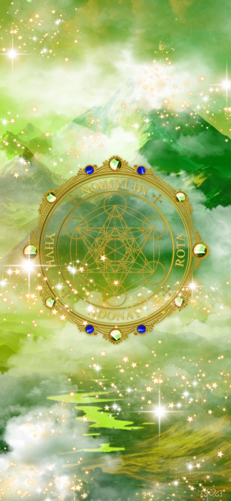 大天使メタトロン召喚図スマホ壁紙