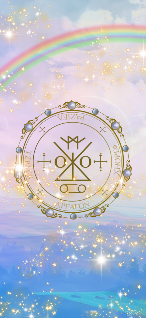 大天使ラジエル召喚図スマホ壁紙