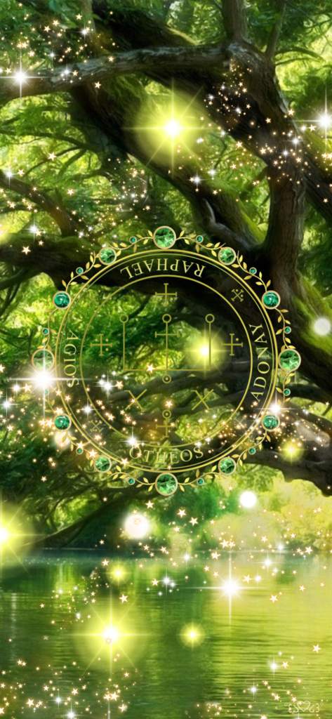 大天使ラファエル召喚図壁紙