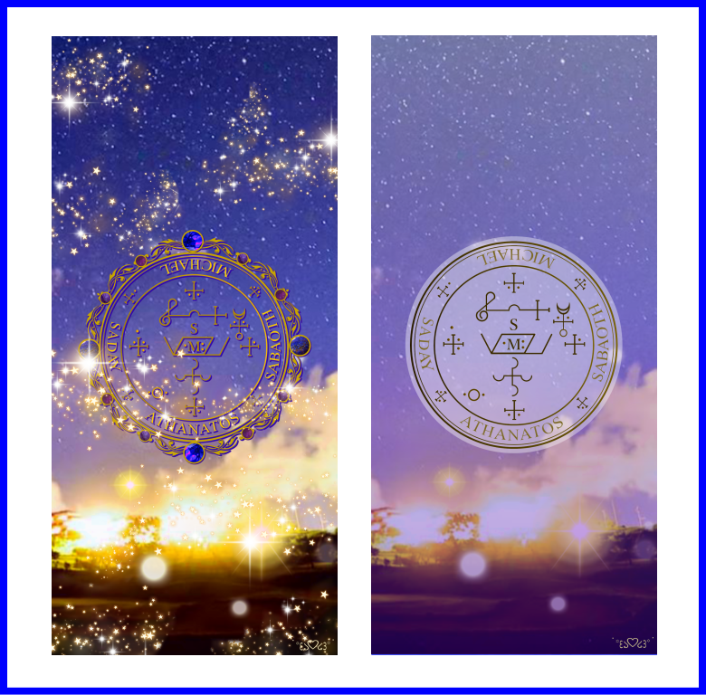 大天使ミカエル召喚図スマホ壁紙