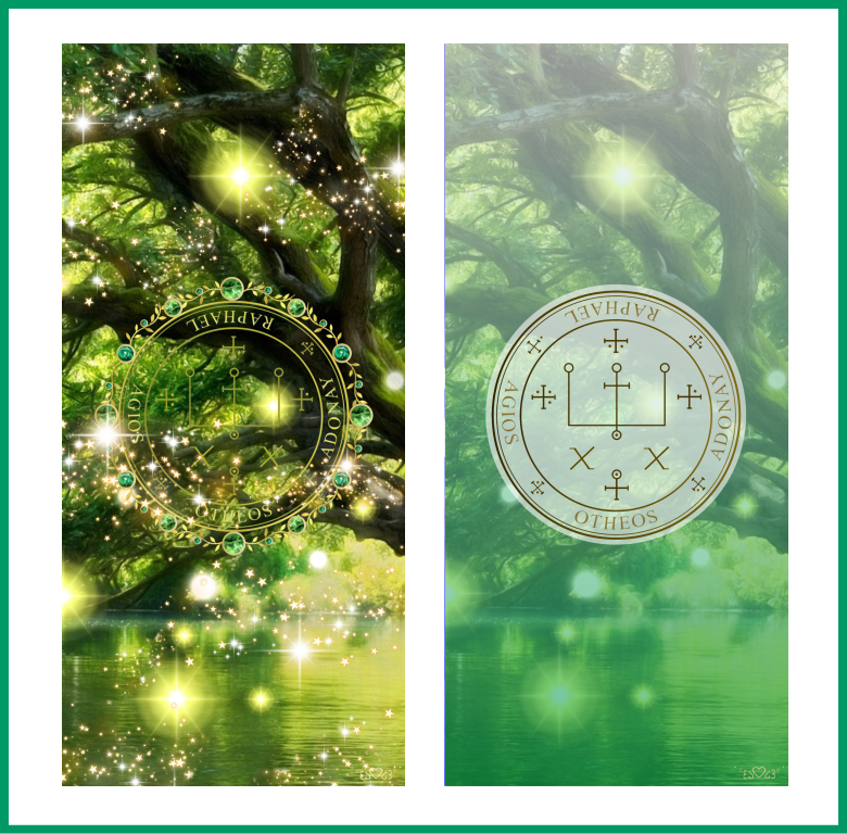 大天使ラファエル召喚図壁紙