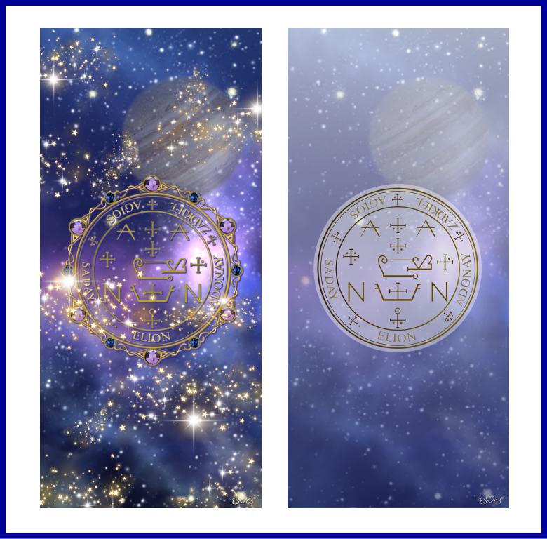 大天使ザドキエル召喚図スマホ壁紙