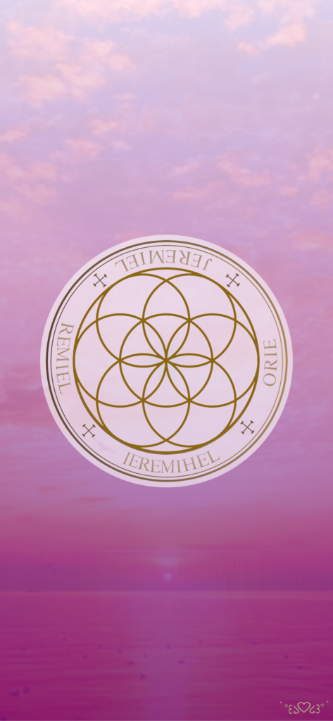 大天使エレミエル召喚図スマホ壁紙