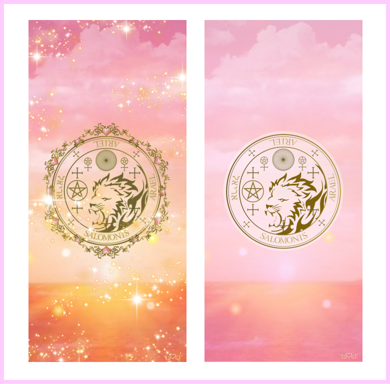 大天使アリエル召喚図スマホ壁紙