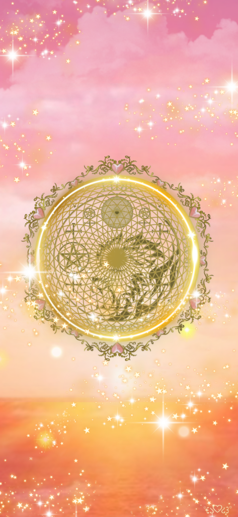 大天使アリエル召喚図スマホ壁紙