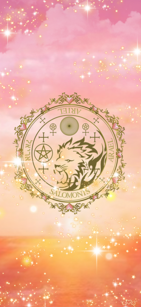 大天使アリエル召喚図スマホ壁紙