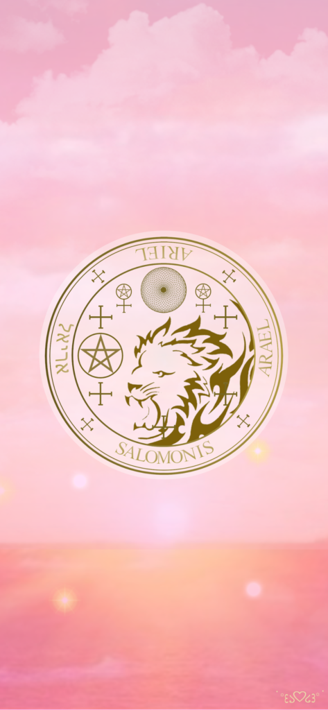 大天使アリエル召喚図スマホ壁紙