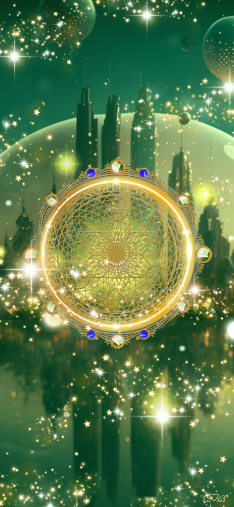 大天使メタトロン召喚図スマホ壁紙