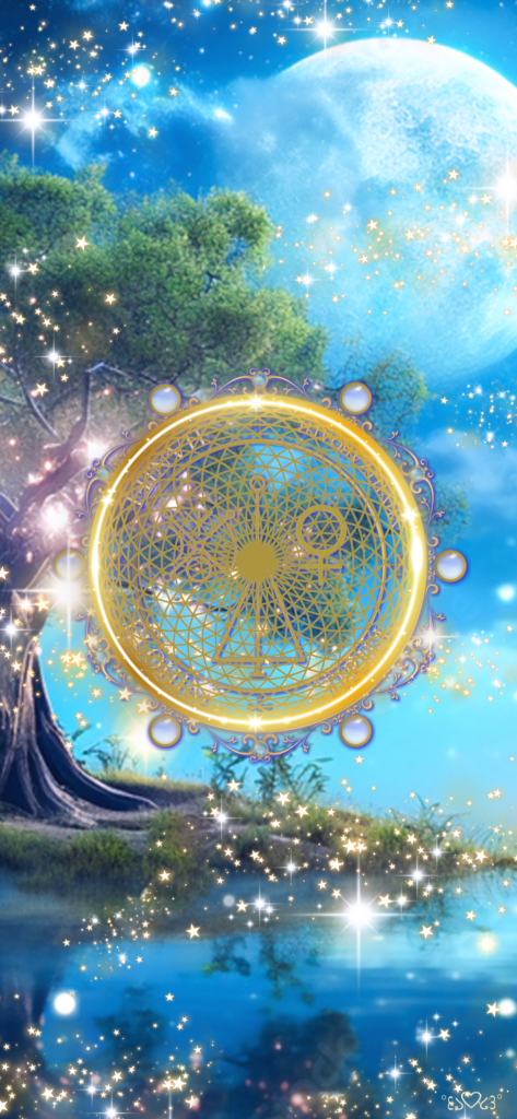 大天使ハニエル召喚図スマホ壁紙Ⅳ