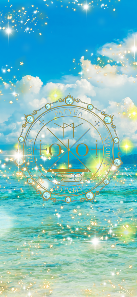 大天使ラギュエル召喚図スマホ壁紙