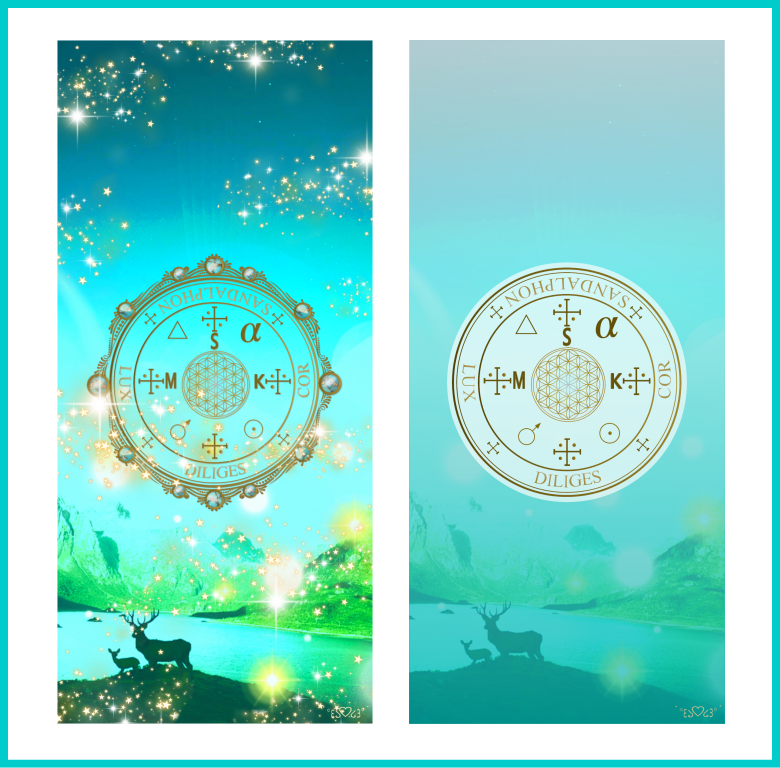 大天使サンダルフォン召喚図スマホ壁紙Ⅳ