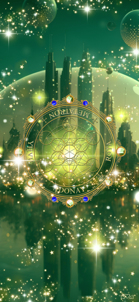 大天使メタトロン召喚図スマホ壁紙