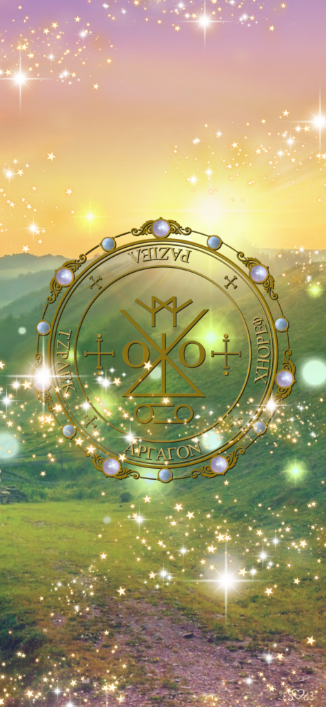 大天使ラジエル召喚図スマホ壁紙