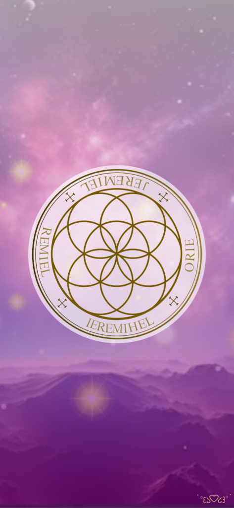 大天使エレミエル召喚図スマホ壁紙