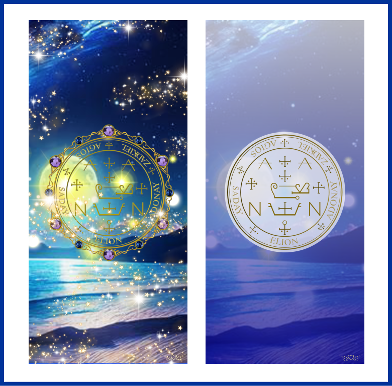 大天使ザドキエル召喚図スマホ壁紙