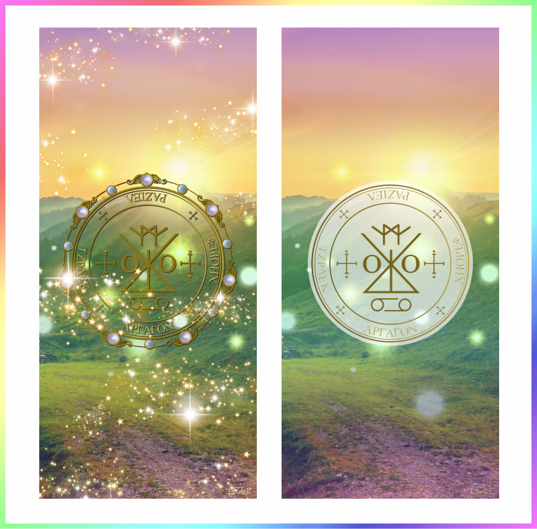 大天使ラジエル召喚図スマホ壁紙