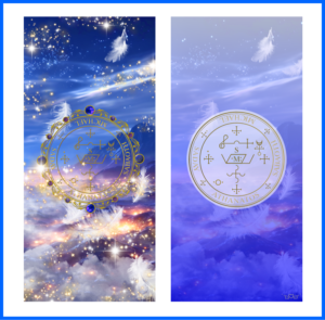 大天使ミカエル召喚図スマホ壁紙