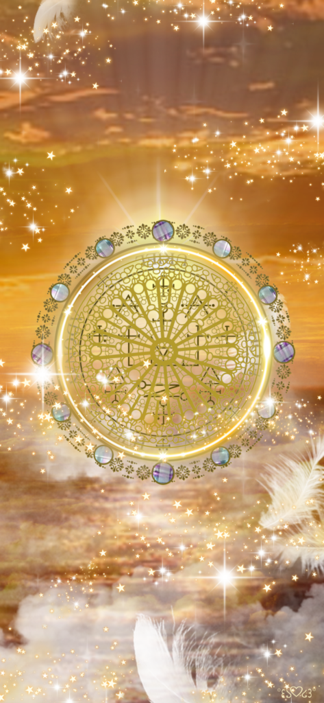 大天使ウリエル召喚図スマホ壁紙