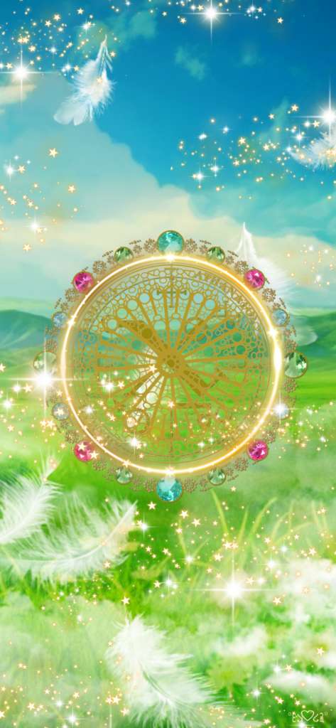 大天使チャミュエル召喚図スマホ壁紙