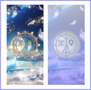 大天使ハニエルの召喚図スマホ壁紙