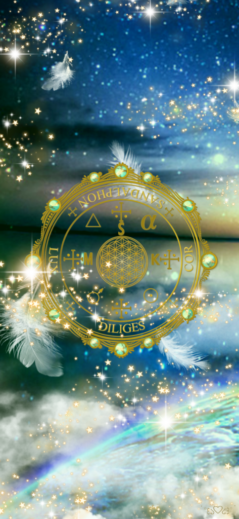 大天使サンダルフォン召喚図スマホ用壁紙