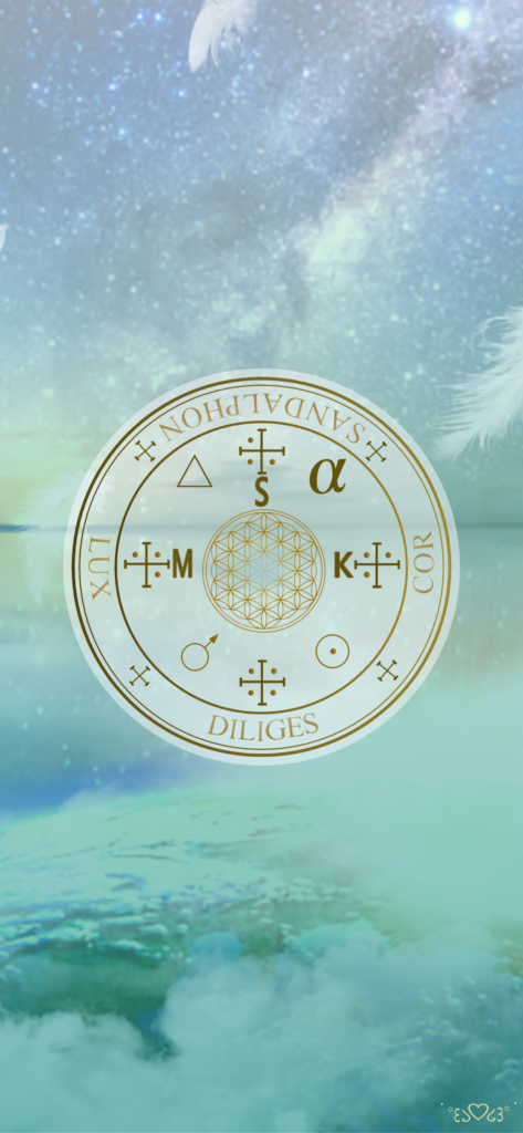 大天使サンダルフォン召喚図スマホ用壁紙