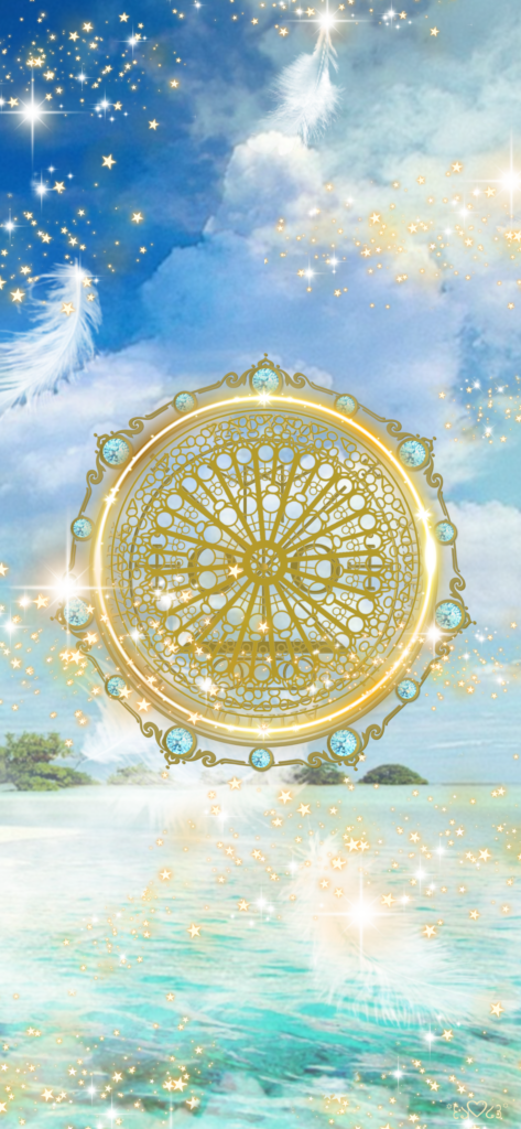 大天使ラギュエル召喚図スマホ待ち受け