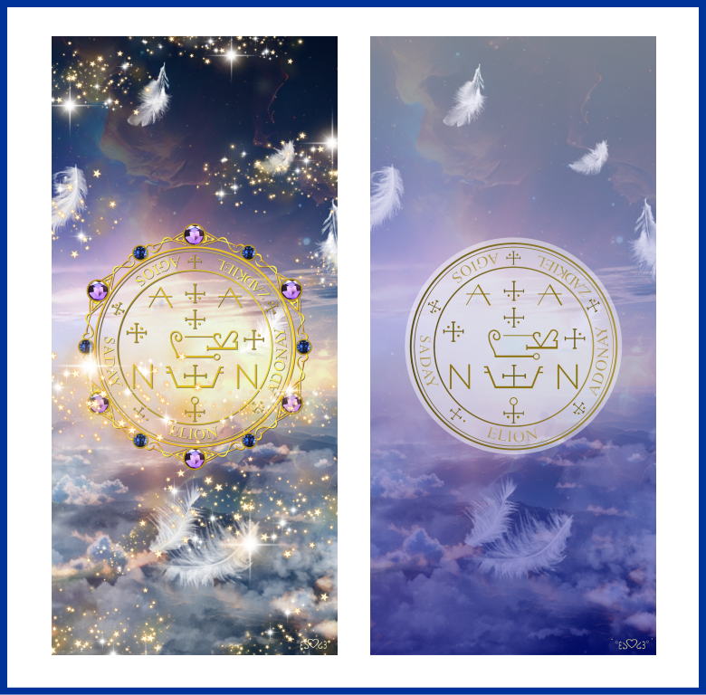 大天使ザドキエルの召喚図スマホ壁紙