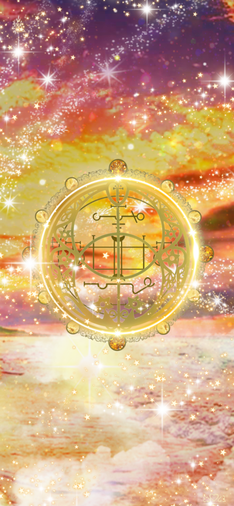 大天使ガブリエル召喚図スマホ壁紙