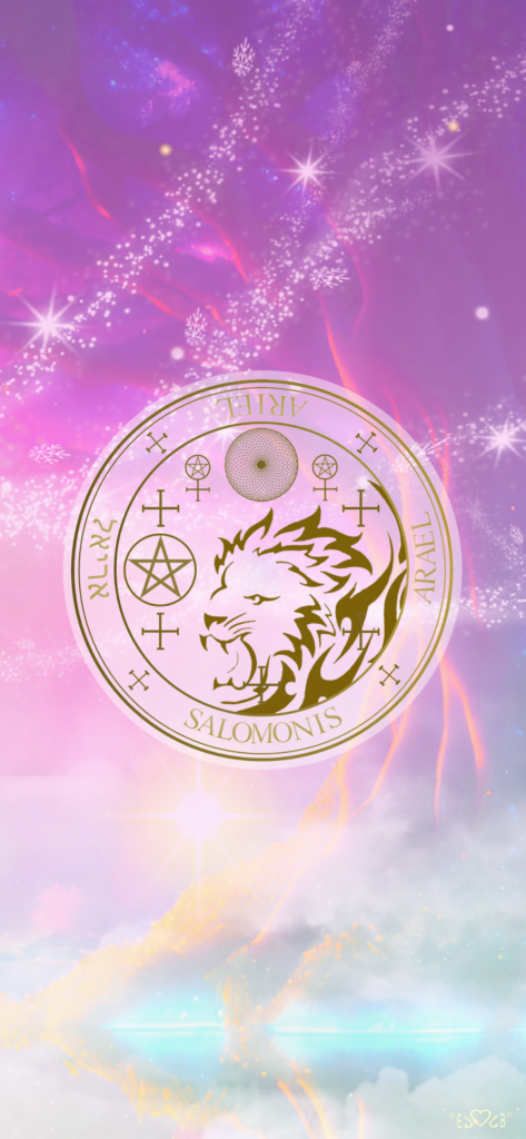 大天使アリエル召喚図スマホ壁紙