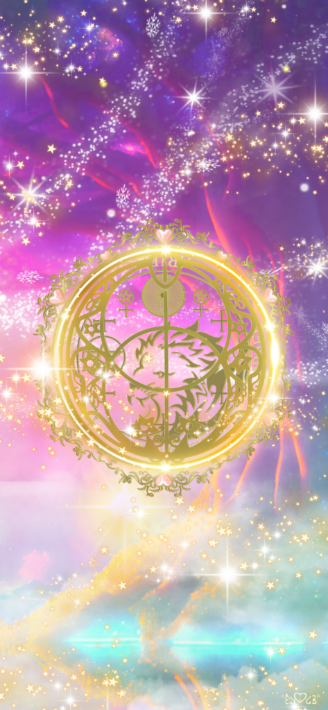 大天使アリエル召喚図スマホ壁紙