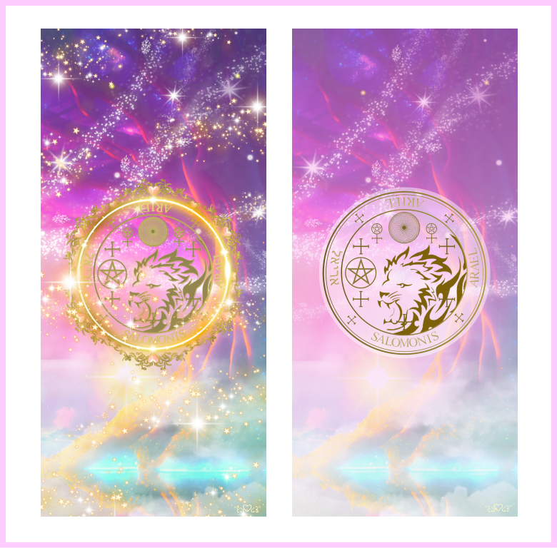 大天使アリエル召喚図スマホ壁紙