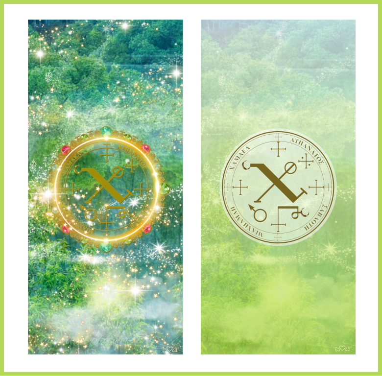 大天使チャミュエル(カマエル)召喚図スマホ壁紙