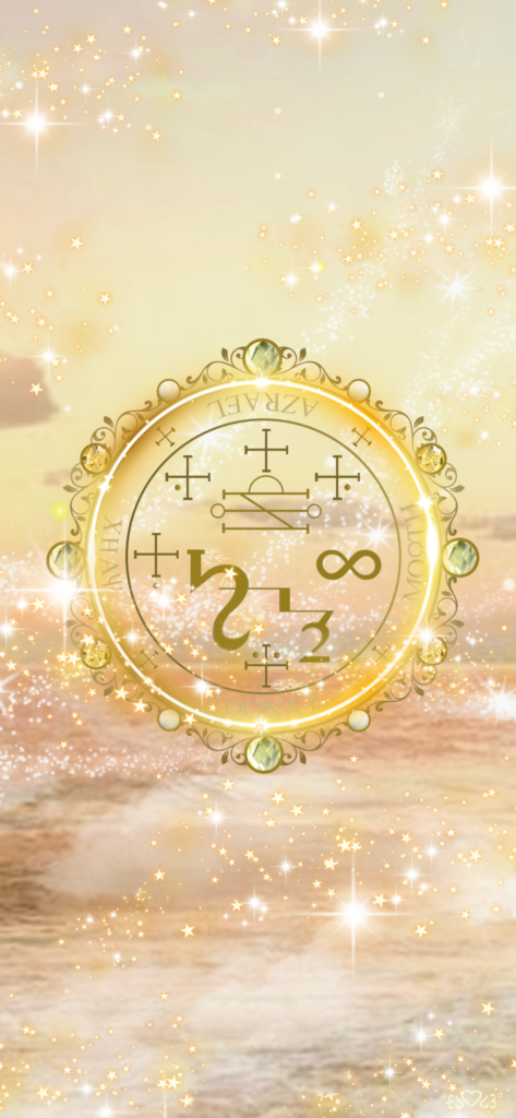 大天使アズラエル召喚図スマホ壁紙