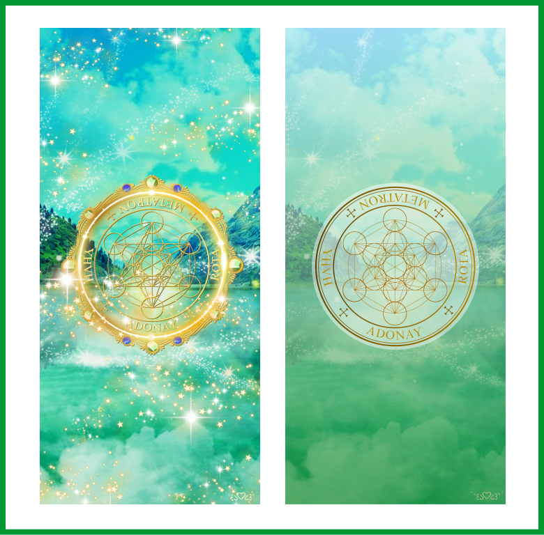 大天使メタトロン召喚図スマホ壁紙