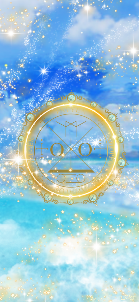 大天使ラギュエル召喚図スマホ壁紙