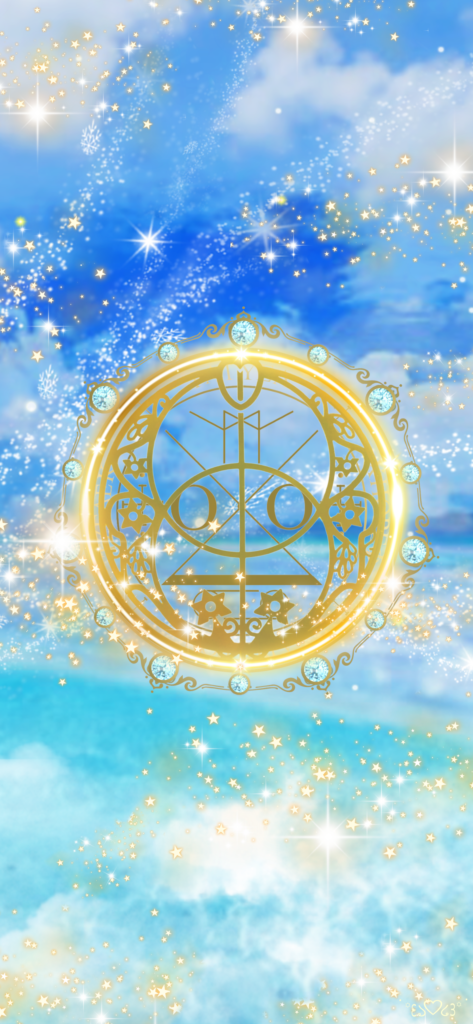 大天使ラギュエル召喚図スマホ壁紙