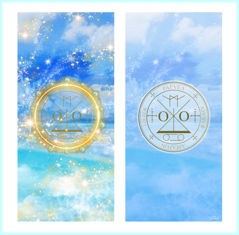 大天使ラギュエル召喚図スマホ壁紙