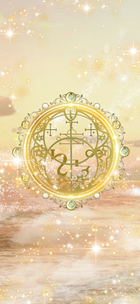 大天使アズラエル召喚図スマホ壁紙