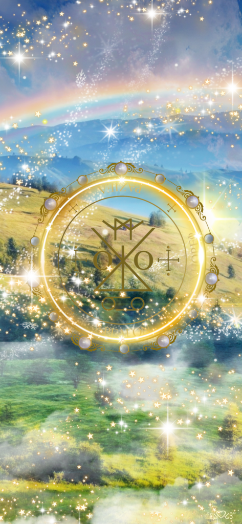 大天使ラジエル召喚図スマホ壁紙